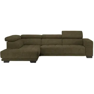 Xora Ecksofa , Dunkelgrün , Metall , Ottomane links, L-Form , 301x207 cm , Typenauswahl, Fußauswahl, Stoffauswahl, Sitzqualitäten, seitenverkehrt erhältlich, Bettfunktion erhältlich, Hocker erhältlich, Rücken echt, individuell planbar , Wohnzimmer, Sofas & Couches, Wohnlandschaften, Ecksofas