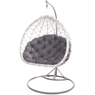 Kissen FÜR HÄNGESESSEL 130x100cm-kissen-Schaukelkissen-Kissen für Hängekorb-Hängesessel Kissen, Polster, Hängekorb, Schaukel Korb, Schaukelkissen Rückenkissen (Anthrazit)