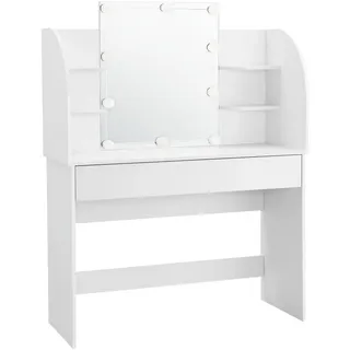 [en.casa] Schminktisch, Köla mit LED Weiß