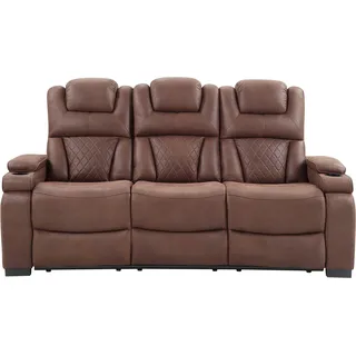 Atlantic Home Collection Couch 3-Sitzer braun