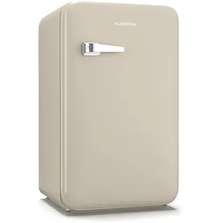 Klarstein Audrey Evo Mini Retro-Getränkekühlschrank (90 l, 825 mm hoch, Creme)