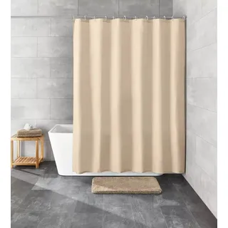KLEINE WOLKE Duschvorhang Rica 180 x 200 cm beige