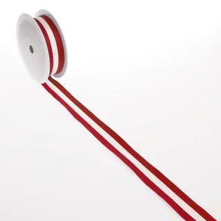 Nationalband "Österreich" - rot, weiß, rot - 15 mm x 25 m - 2436 15 A