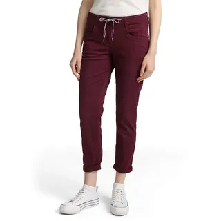 Tom Tailor 1040963 Tapered Relaxed Hosen - Bordeaux Red - 46 - 28