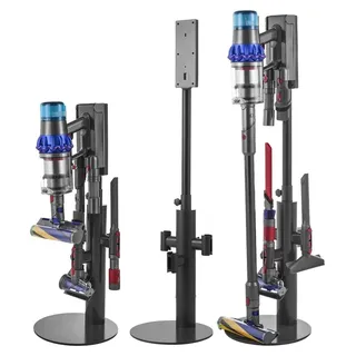 Vevor Staubsaugerständer, kompatibel mit Dyson V7 V8 V10 V11 V15, SV10 SV12 SV14 SV18 SV21 Standstaubsaugern & Zubehör, Staubsaugerständerhalter mit 3 Clips - höheneinstellbar