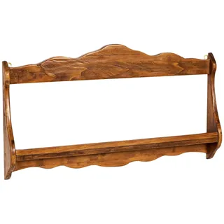 Biscottini Wandregal aus Holz 84,5 x 11 x 43,5 cm | Küchenregal für die Wand, natürliches Finish | Wandregal Made in Italy