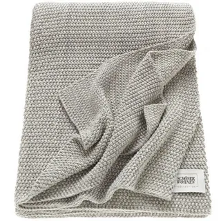 Schöner Wohnen Kollektion Kuscheldecke MELANGE Altrosa Decken & Kissen Silber