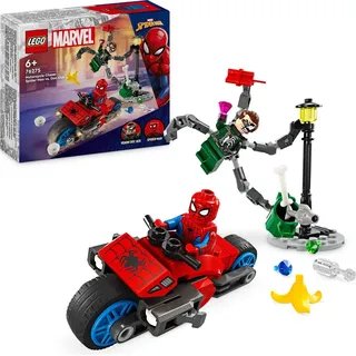 LEGO Marvel Super Heroes Spielset - Motorrad-Verfolgungsjagd: Spider-Man vs. Doc Ock