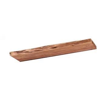 Kawola Wandregal Ergea Holz Akazie , Naturfarben , Rechteckig , 90x4x20 cm , Wohnzimmer, Regale, Wandboards