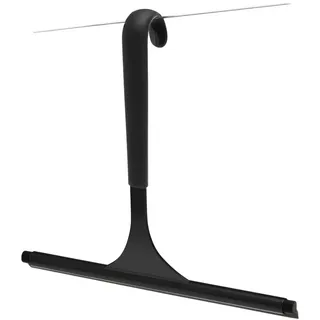 bremermann Duschabzieher, schwarz, Edelstahl , Schwarz , Metall , 24x22x2 cm , Badezimmer, Baden & Duschen