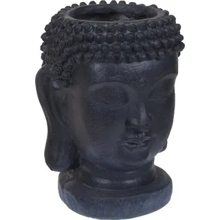 ProGarden Blumentopf Buddha-Figur 25x26x35 cm Anthrazit - Grau
