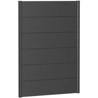 Biohort Sichtschutzelement 100 x 137 cm grau Metall