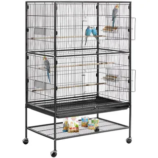 Vevor Vogelkäfig 800 x 52 x 132 cm schwarz
