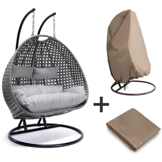 Home Deluxe Hängesessel Twin Grau