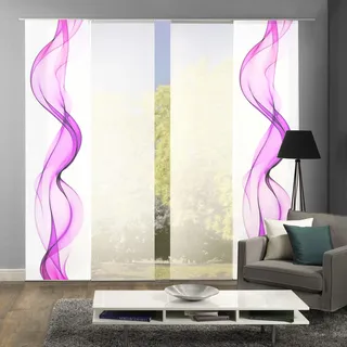 HOME WOHNIDEEN »ALBERTA« Klettband 4 Stk. tlg. HxB: 245x60, Blickdicht, inkl. Befestigungszubehör,