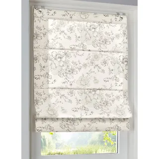 heine home Raffrollo mit Ösen, schwarz-weiß