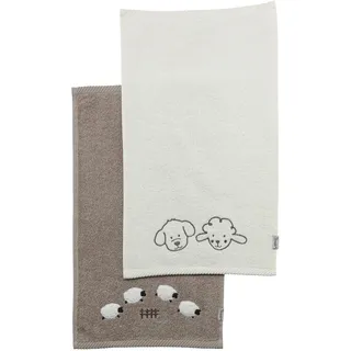 Sterntaler Bauernhof Kinderhandtuch 30 x 30 cm sandfarben