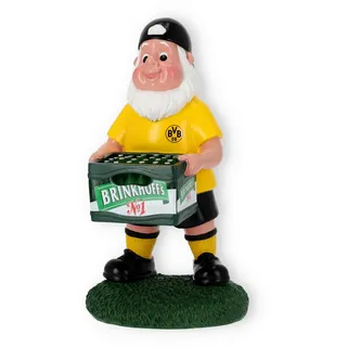 Dortmund Borussia Dortmund Unisex – Erwachsene BVB Gartenzwerg Bierkasten Edition Kulturbeutel, Schwarz Mit Neon-gelb, 33,0 X 18,0 X 12,0 Zentimeter