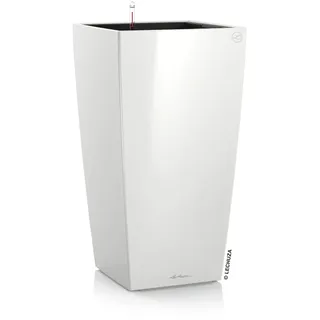 LECHUZA Cubico Premium 22 22 x 22 x 41 cm Weiß Hochglanz