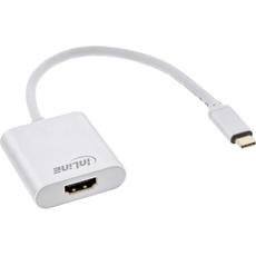 Bild von Monitor Konverter HDMI-Buchse auf USB-C Stecker silber (64101S)