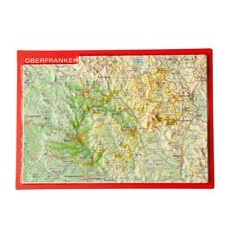 Georelief 3D Reliefpostkarte Oberfranken - One Size