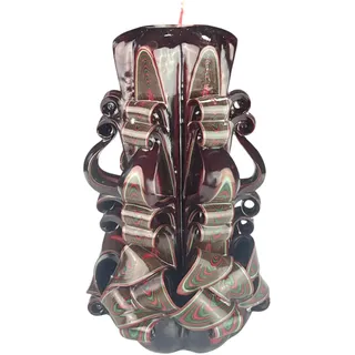 Handgemachte Designkerze, geruchlose dekorative Kerze 120 x 220 mm, 126 Stunden lange brennende zylindrische Kerze, rauchfreie Baumwolldochte, ideale Heimdekoration und vielseitiges Geschenk