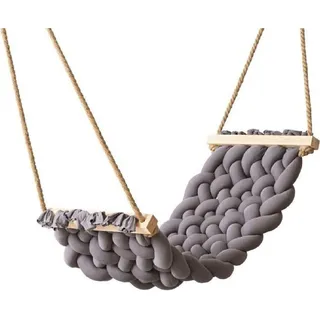 Hängematte Hängeschaukel 125x61 Deckenschaukel Hammock Kinderzimmer Grau 10920 - Grau