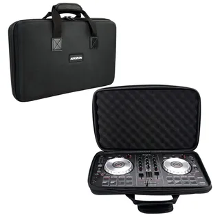 AKOZLIN Hartschalenkoffer für Pioneer DDJ-FLX4 DDJ-SB SB2 SB3 RB, Schwarz | Portable DJ Controller, Eva Tragetasche, Schutztasche, Reisekoffer