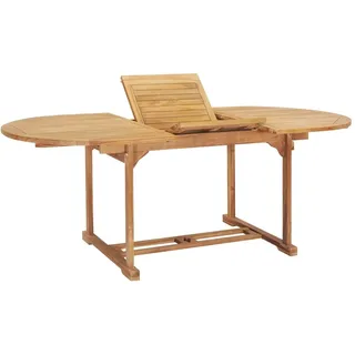 vidaXL Garten-Ausziehtisch 150-200 x 100 x 75 cm Braun
