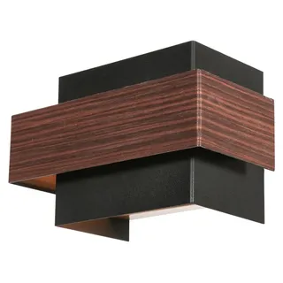 Steinhauer - wandleuchte - Muro - holz schwarz - metall - G9 - 3368E - Schwarz