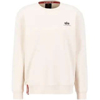 Alpha Industries Basic Sweater Small Logo Sweatshirt für Herren Jet Stream White