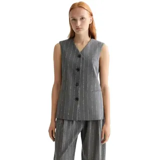 Scotch & Soda Detail Weste - Charcoal Melange - S
