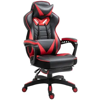 Redom Gamingstuhl, ergonomisch gepolstert, 65/70/118,5-128,5 cm, schwarz , Schwarz , Kunststoff , 70x118.5x65 cm , Büromöbel, Bürostühle, Gaming-Sessel