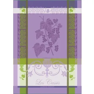 Garnier GARNIER-THIEBAUT Geschirrtuch Les Cassis Mauve 56x77 cm Baumwolle