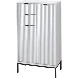 BASIC by Balculina »Lucera Midischrank, Badezimmerschrank BxHxT 60x106x32« 1 Stk. tlg. Breite 60 cm, Tür L/R montierbar,