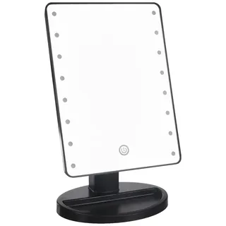 CIMI Gillian Jones Hollywood Schminkspiegel mit LED-Licht und Touch-Funktion, dimmbar, schwarz