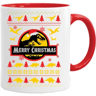 Tasse mit spruch | Jurassic Park Christmas | Weihnachtstasse mit Spruch lustig | Weihnachten lustig Kaffeebecher mit Spruch