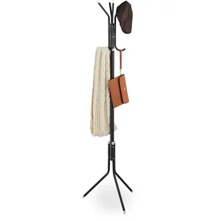 Relaxdays Garderobenständer Relaxdays 40 x 169 x 48 cm Schwarz