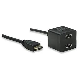 TECHLY HDMI-Kabel 2x HDMI 0,30 m Schwarz