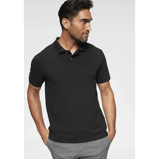 Poloshirt TOM TAILOR "Basic", Herren, Gr. 3XL, schwarz, Piqué, Obermaterial: 100% Baumwolle, unifarben, normal, Flachstrickbündchen, Shirts Poloshirt, Baumwoll-Piqué