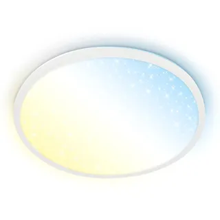 Brilo LED-Panel 1 Dimmbar CCT Sternenhimmel 3,3 cm x Ø 37,5 cm