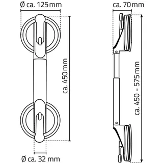 RIDDER A0150301 Haltegriff weiß