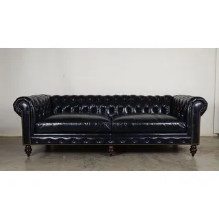 Chesterfield Design Luxus Polster Sofa Couch Sitz Garnitur Leder XXL Big #2257