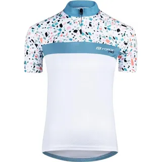 Jersey Force Rock Lady Damen kurz weiß-türkis größe L 90013407-L