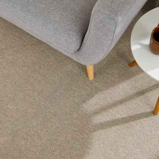 Andiamo Teppichboden »Barbara, Feinschlinge, Made in Netherlands« rechteckig 4,5 mm Höhe meliert, Breite 200 oder 400 cm, strapazierfähig, pflegeleicht, beige