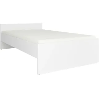 MID.YOU Bett Nepo Plus 120 x 200 cm Buche massiv weiß