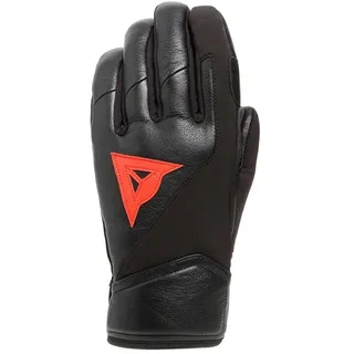 Dainese - Hp Gloves Sport, Leder-Skihandschuhe, Thermisch, Handflächenverstärkung, für Männer und Frauen, Schwarz/Rot, XXL