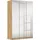 Drehtürenschrank 136 x 210 x 54 Braun