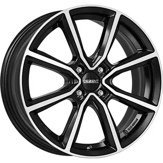 Dezent TN dark 6 x 15 4 x 100 ET38 MB60,1 Schwarz/Poliert