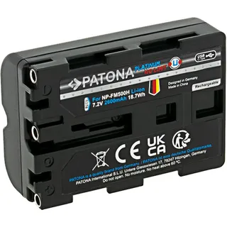 PATONA Platinum Akku mit USB-C Input für Sony NP-FM500H
